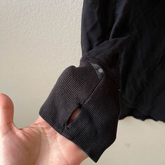 Athleta black cutout back sweater - Picture 3 of 7